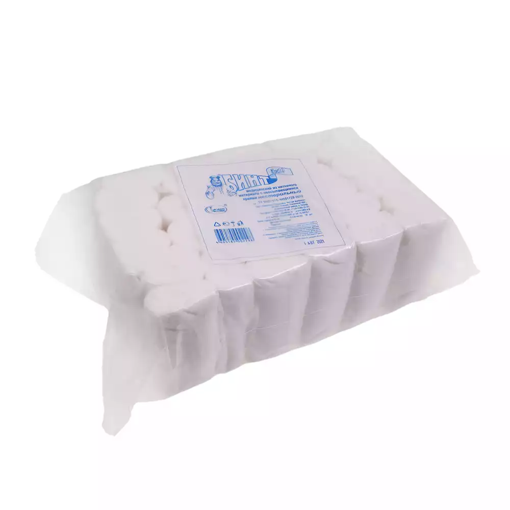 Бинт нетканный, размер 5м*10см (полиэфир 70% + вискоза 30%) нестерильный, групп.упаковка