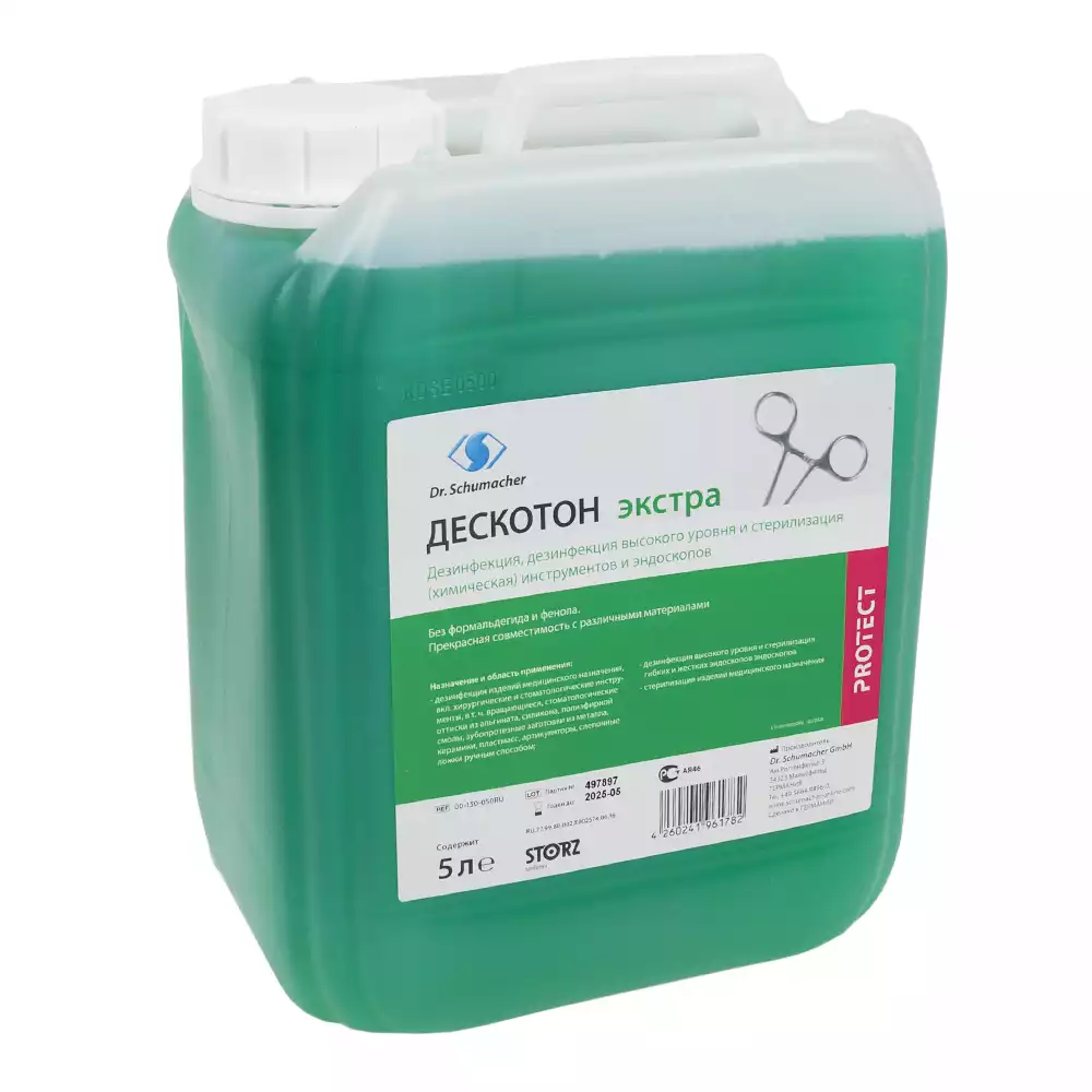 Дескотон Экстра, объем 5л, дезинфицирующее средство, жидкий концентрат