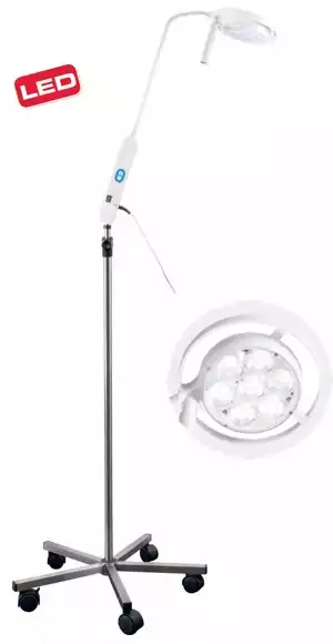 Светильник медицинский передвижной Masterlight LED (источник света - светодиоды, освещенность - 60 000 Люкс, цветовая температура - 4500 К, рабочее поле - 140 мм)