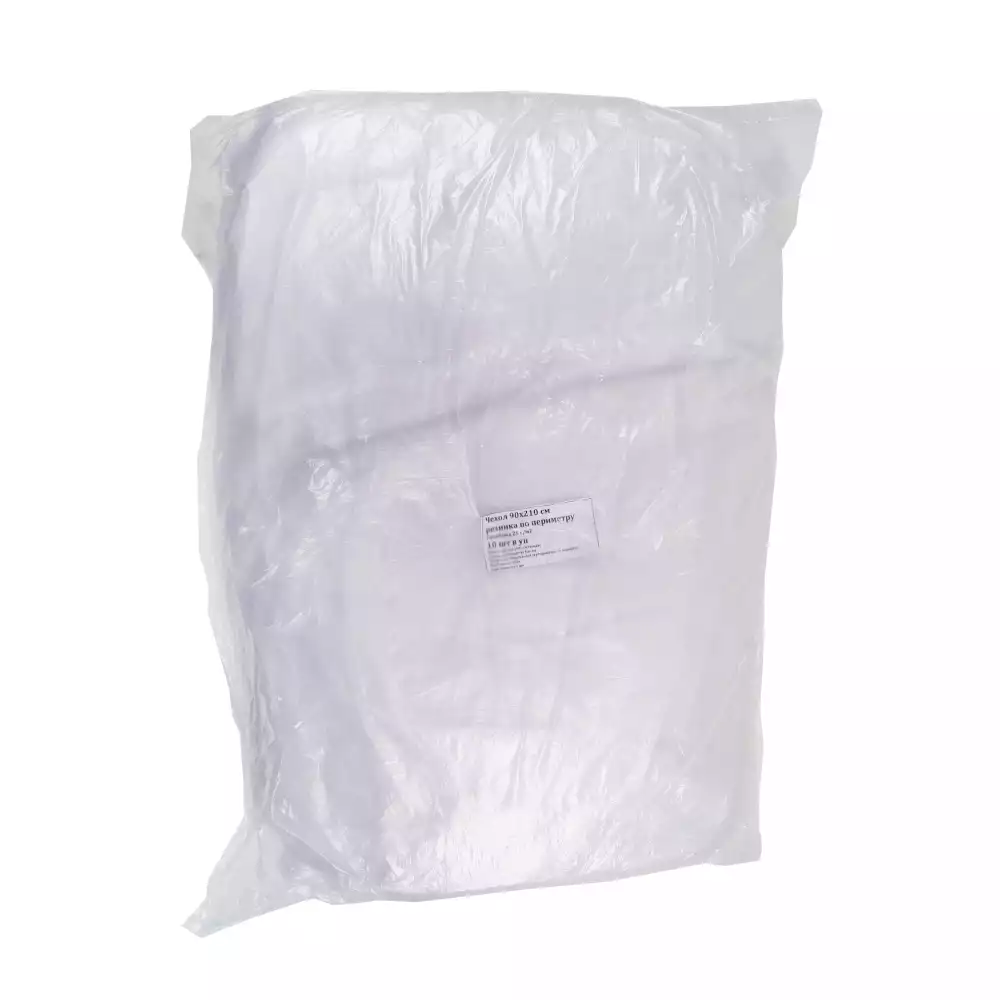 Наматрасник, размер 2,1*0,9*0,2м, с резинкой по периметру, Спанбонд 25г/м2, одноразовый, нестерильный, цвет белый