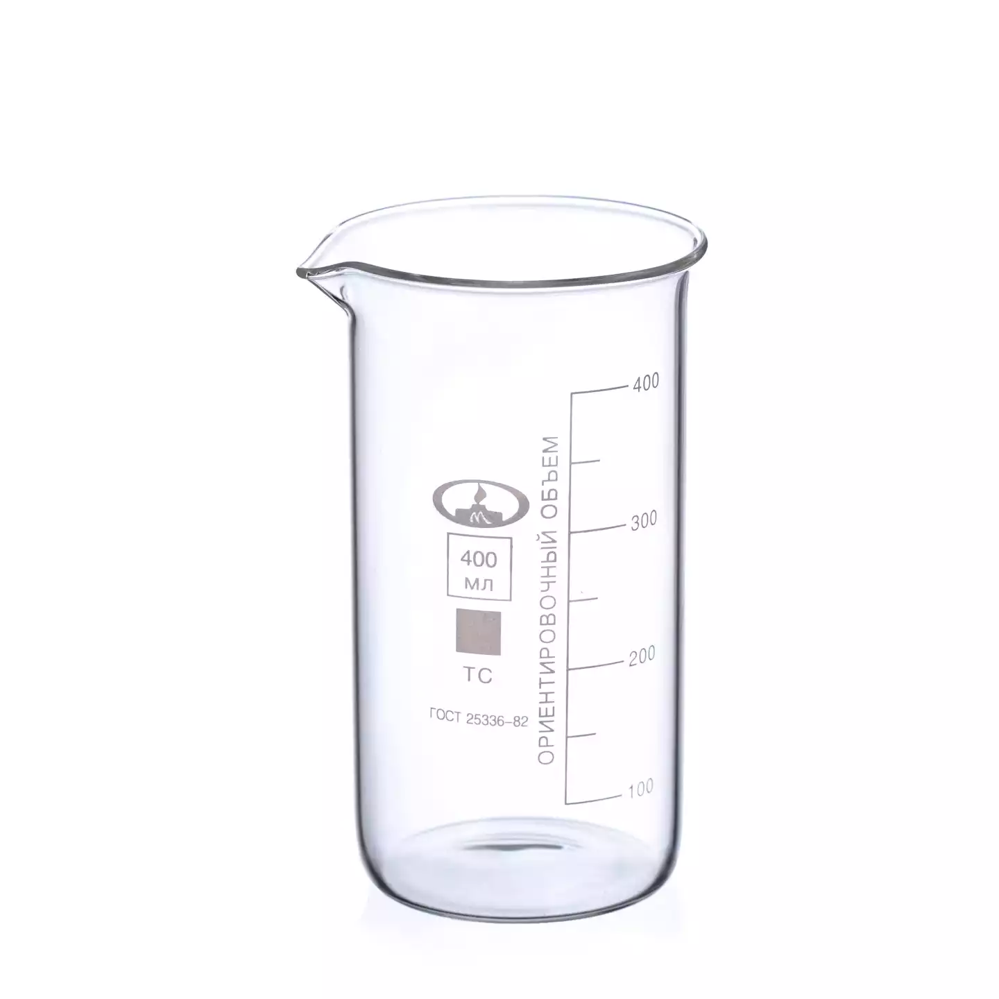Стакан В-1-400 высокий, с делениями и носиком